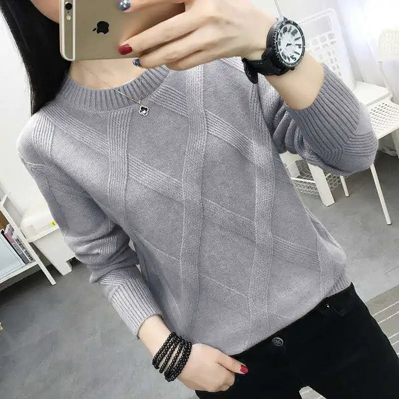 Fdfklak 2026 New Spring Autumn Sweater Women's Winter Pullover Loose Wool Bottoming Thick Sweaters Outer Wear Pull Femme S-3XL