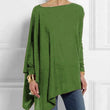 Cotton Irregular Women Blouses Shirt 2022 Autumn Female Solid Pullover Tops Casual O Neck Long Sleeve Blouse Ladies Tunic Blusas