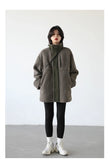 CHIC VEN Women Jacket Coat Thicken Warm Casual Lamb Faux Fur Woman Overcoat Loose Outerwear Female Tops Lady Autumn Winter 2025