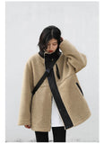 CHIC VEN Women Jacket Coat Thicken Warm Casual Lamb Faux Fur Woman Overcoat Loose Outerwear Female Tops Lady Autumn Winter 2025