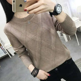 Fdfklak 2026 New Spring Autumn Sweater Women's Winter Pullover Loose Wool Bottoming Thick Sweaters Outer Wear Pull Femme S-3XL