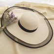 HT2504 Sun Hat Summer Anti-UV Lady Wide Brim Hat Women Solid Plain Floppy Summer Straw Hats for Women Female Mesh Brim Beach Hat