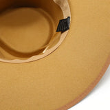 2024 Fashion Women Winter Wool Fedora Hat Men Simple Wide Brim Vintage Felt Jazz Hats New Top Trilby Cap