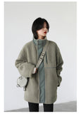 CHIC VEN Women Jacket Coat Thicken Warm Casual Lamb Faux Fur Woman Overcoat Loose Outerwear Female Tops Lady Autumn Winter 2025