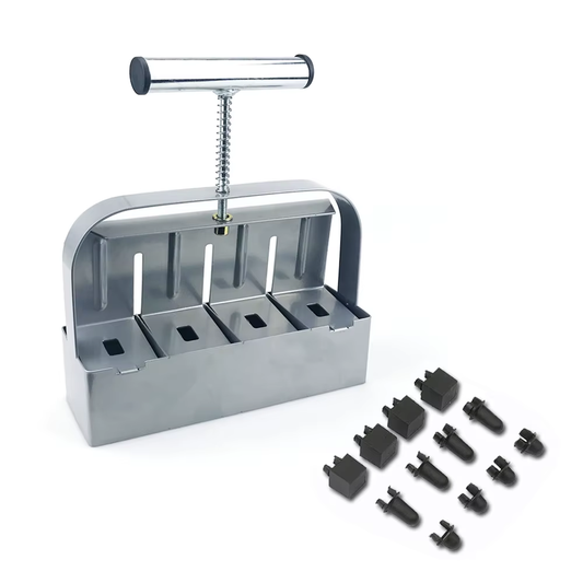 Handheld Seedling 4 Soil Block Maker 2 Inch Soils Blocking Tool Used for Seedling Greenhouse Garden Supplies