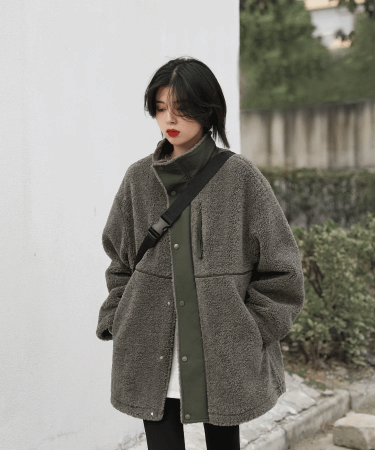 CHIC VEN Women Jacket Coat Thicken Warm Casual Lamb Faux Fur Woman Overcoat Loose Outerwear Female Tops Lady Autumn Winter 2025