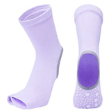 Hot Two Toe Yoga Socks Silicone Non Slip Quick-Dry Pilates Sock Foot Heel Cotton Ventilation Ballet Dance Sock for Women Fitnes