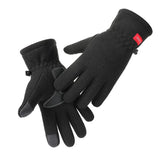 Men Women Winter Polar Fleece Silica Gel Non Slip Touch Screen Driving Mitten Plus Velvet Thick Warm Sport Cycling Glove F22
