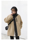 CHIC VEN Women Jacket Coat Thicken Warm Casual Lamb Faux Fur Woman Overcoat Loose Outerwear Female Tops Lady Autumn Winter 2025