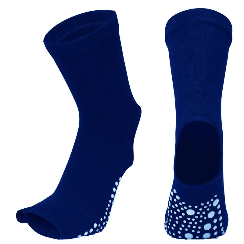 Hot Two Toe Yoga Socks Silicone Non Slip Quick-Dry Pilates Sock Foot Heel Cotton Ventilation Ballet Dance Sock for Women Fitnes