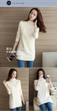 Spring Autumn Winter New Turtleneck Sweater Women's Jumper Medium Long Wool Knit Top Pullover Bottoming Sweaters Pulls Femmes