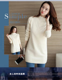Spring Autumn Winter New Turtleneck Sweater Women's Jumper Medium Long Wool Knit Top Pullover Bottoming Sweaters Pulls Femmes