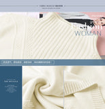 Spring Autumn Winter New Turtleneck Sweater Women's Jumper Medium Long Wool Knit Top Pullover Bottoming Sweaters Pulls Femmes