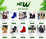 Hot Sale Women Boots Lace Up Flat Biker  Wine Red Boots Shoes Buckle Woman Botas Women  Boots 2021 New