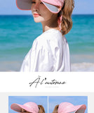 Women's Sun Hat Cycling Breathable Visor Caps Female Scalable Brim Empty Top Baseball Cap Wide Brim Cap UV Protection Beach Hats