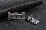 "The FLIPSIDE by YAQI" A Dual Comb Dual Aggression Level Mens Razor Head In Chrome