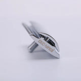 "The FLIPSIDE by YAQI" A Dual Comb Dual Aggression Level Mens Razor Head In Chrome