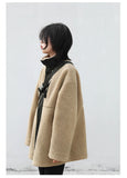 CHIC VEN Women Jacket Coat Thicken Warm Casual Lamb Faux Fur Woman Overcoat Loose Outerwear Female Tops Lady Autumn Winter 2025