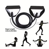 Home Gym Resistance Band Set – 4 Levels with Comfort Grip Handles, Door Anchor & Carry Bag Included