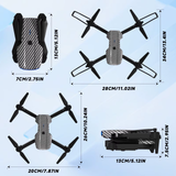 E88 Carbon Fiber Foldable Drone, Equipped with Dual High-Definition Cameras, 360 ° Rolling, One Click Takeoff/Landing