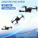 E88 Carbon Fiber Foldable Drone, Equipped with Dual High-Definition Cameras, 360 ° Rolling, One Click Takeoff/Landing
