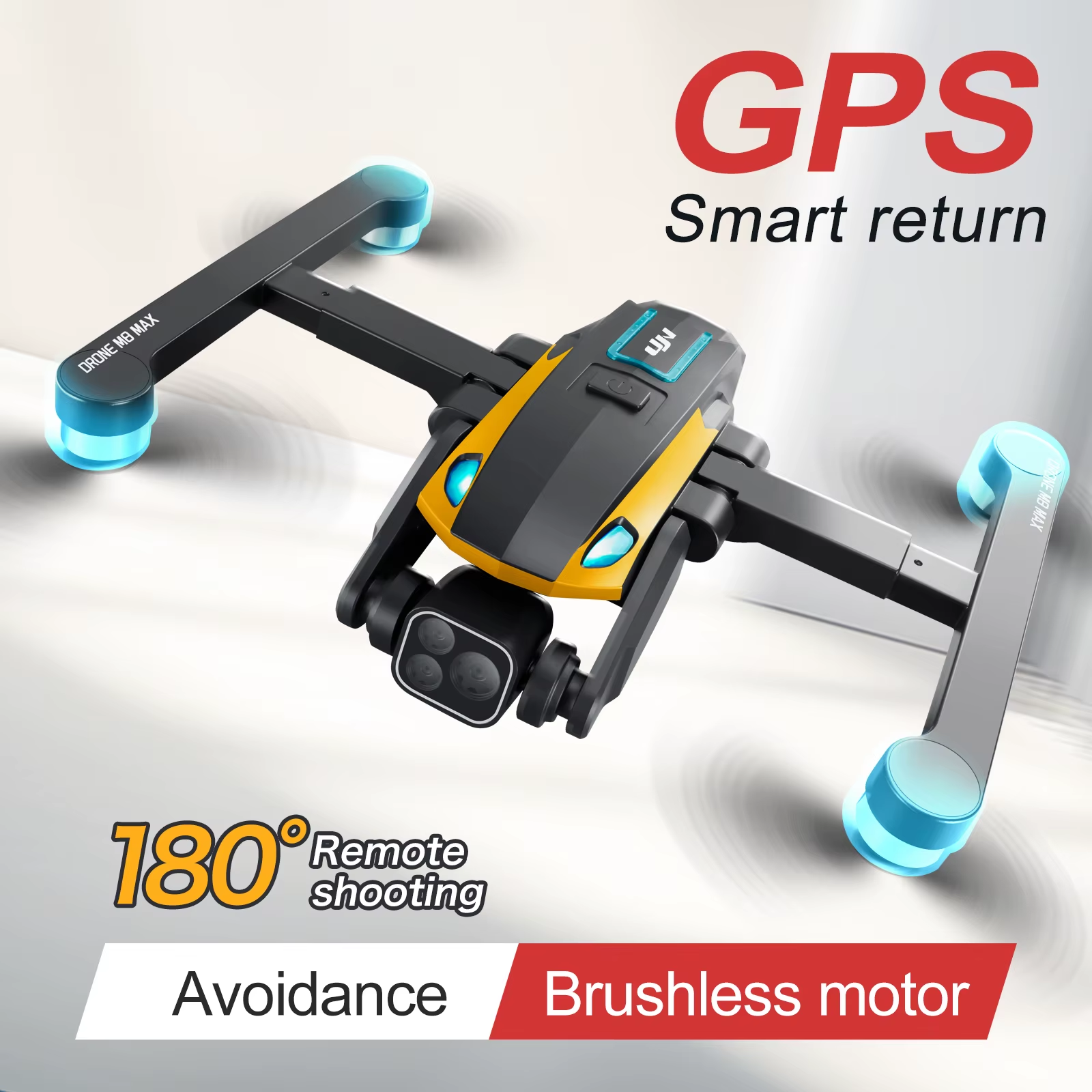 M8 Max Drone, 8K Camera Intelligent Obstacle Avoidance, Optical Flow Positioning Precise Hovering Shooting,