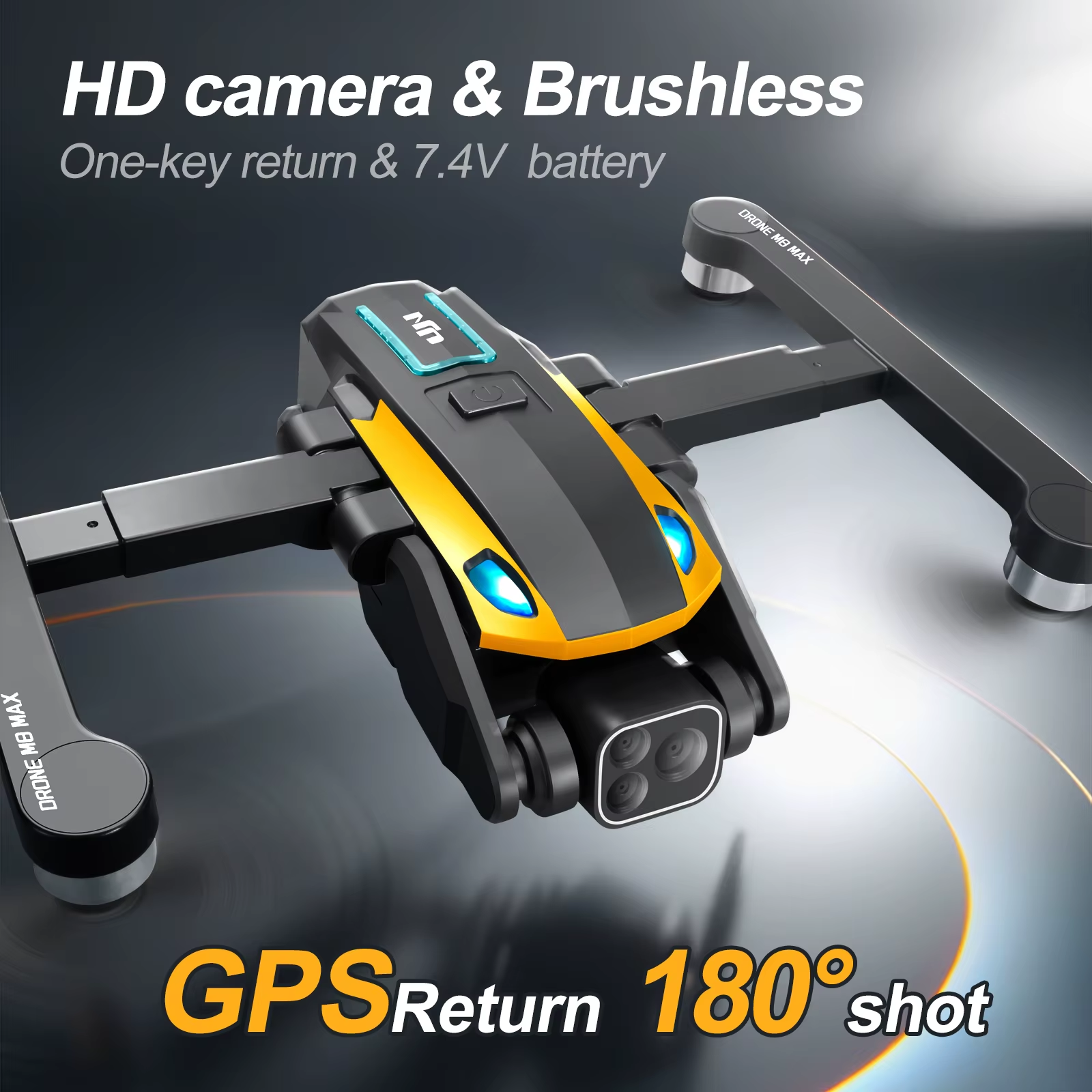 M8 Max Drone, 8K Camera Intelligent Obstacle Avoidance, Optical Flow Positioning Precise Hovering Shooting,
