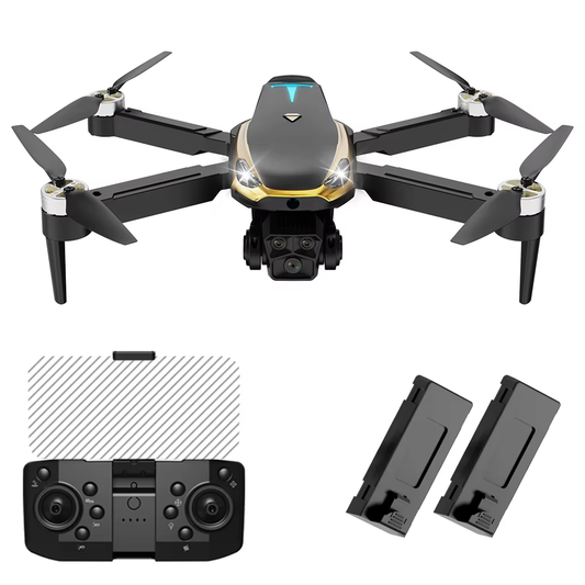 M8 PRO Brushless Motor Drone with 2 Battrs, Intelligent Obstacle Avoidance, Optical Flow, 360-Degree Rolling, HD Camera