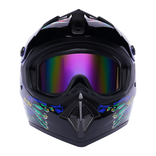 NEW Motorcycle Helmet with Gloves, Motorcycle Helmet Set, Motocross Helmet Kit