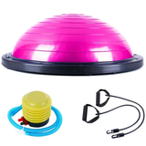 New Design Indoor Pilates Wave Speed Ball Hemisphere Training Balance Ball Massage Yoga Ball with Base
