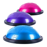 New Design Indoor Pilates Wave Speed Ball Hemisphere Training Balance Ball Massage Yoga Ball with Base