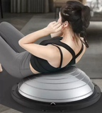 New Design Indoor Pilates Wave Speed Ball Hemisphere Training Balance Ball Massage Yoga Ball with Base
