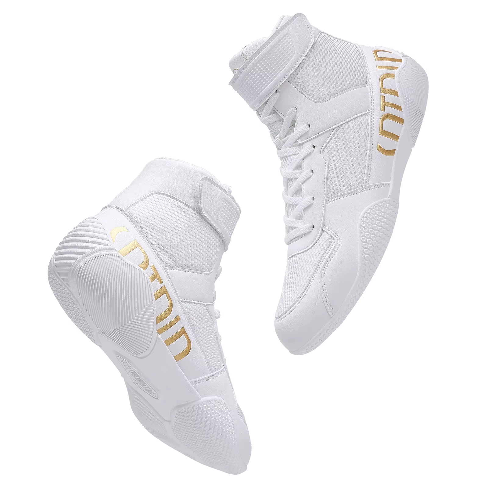 New Men'S Large Wrestling Shoes Mesh Breathable Boxing Shoes anti Slip Wear Resistant Sneaker Fashionable Casual High Sport Shoe