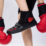 New Men'S and Women'S Boxing Shoes with a Mid Top anti Slip and Stable Design, Breathable Couple Wrestling Shoes, Lightweight Fi