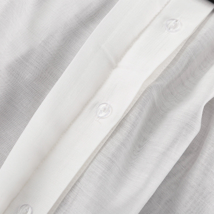 Office Lady Elegant White Casual Loose Blouses Fashion New Long Sleeve Women Shirt Turndown Collar Tops