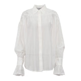 Office Lady Elegant White Casual Loose Blouses Fashion New Long Sleeve Women Shirt Turndown Collar Tops