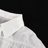 Office Lady Elegant White Casual Loose Blouses Fashion New Long Sleeve Women Shirt Turndown Collar Tops