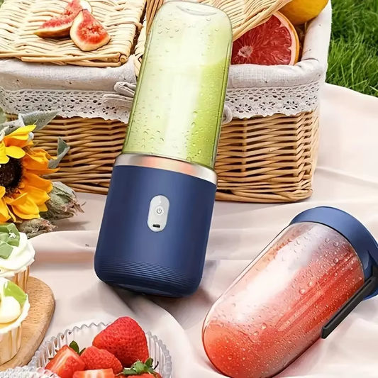 Portable USB Rechargeable Blender for Shakes and Smoothies, Personal Mini Blender, Fruit and Veggie Juicer Cup, 400Ml