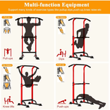 Power Tower Pull up Dip Station Multi-Function Fitness Equipment for Strength Training Adjustable Height Dip Stand for Home Gym