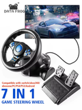 Racing Steering Wheel with Vibration and Pedals for Switch PS2 PS3 PS4 Xbox One PC Gaming Simracing Car Pedal