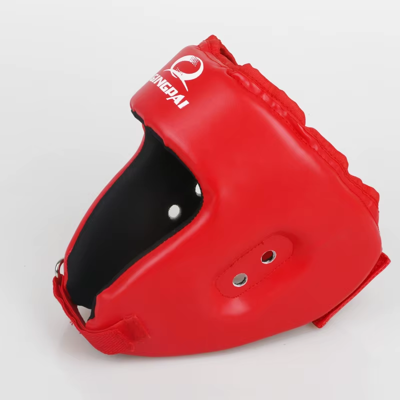 Red Black MMA Helmet Adult Male Female Fighting Muay Thai Kick Boxing Training Helmet Safety Headgear Sanda Safety Protector