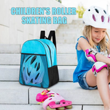 Roller Skates Backpack Compartmented Comfortable Portable Waterproof Skate Case Multi-Functional Sports Backpack for Knee Pads