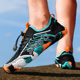 Men Quick Dry Barefoot Water Shoes Breathable Aqua Beach Sneakers, Non Slip Swim Surfing Diving Footwear Outdoor River Hiking Walking Wetsuit Shoes