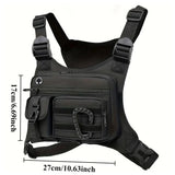 Tactical Outdoor Chest Bag Men's Vest Bag MOLLE Chest Pack for Cycling Bags Running Front Chest Bag Sports Vest Bag