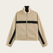 High Quality Chic Khaki Stand Collar Zipper Jackets 2026 Casual Long Sleeve Outerwear Female Fashion Loose Coats For Woman