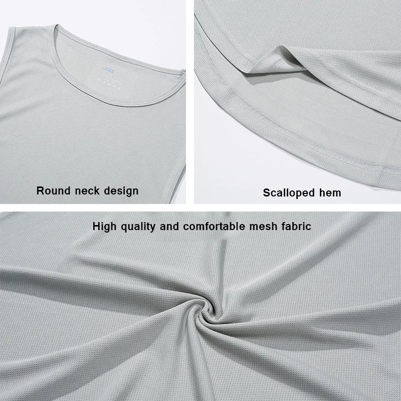 ONE MORE REP Men's Muscle Vests Summer Mesh Breathable Gym Clothing Fitness Sleeveless T Shirt Quick Dry Sports Tank Tops