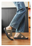 Brand Classic Mens Sandals Summer Genuine Leather Sandals Men Outdoor Casual Lightweight Sandal Fashion Men Sneakers