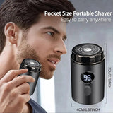 Men Electric Mini Shaver Rechargeable Type-c Charging Car Portable Led Digital Display Wet & Dry Shaver Men Women Home Razor