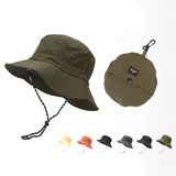 Quick Drying Fisherman Caps Women Men Outdoor Sun Anti-UV Protection Panama Hats Waterproof Camping Foldable Bob Bucket Sunhats