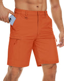 Men's Quick Dry Cargo Shorts Summer Waterproof Hiking Shorts Outdoor Multi-pockets Camping Training Work Shorts Man